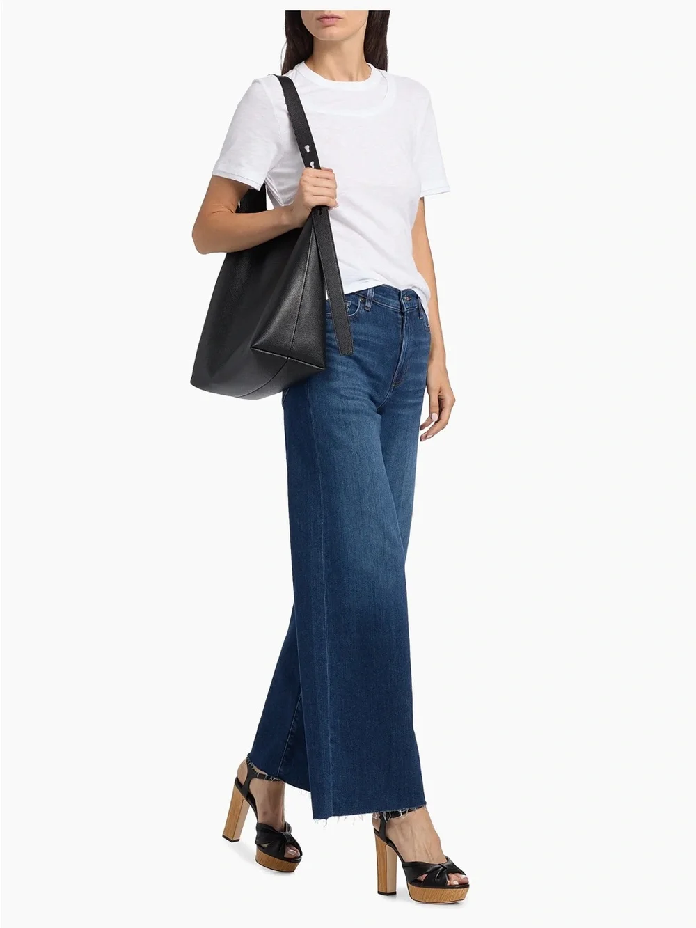 $298 Frame Le Slim Palazzo high rise wide leg jeans in Rinse NWT Size 25